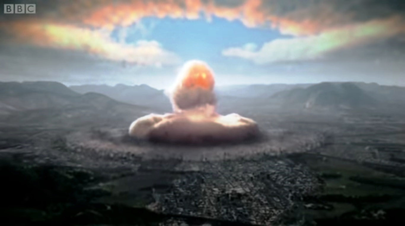Explozie bomba nucleara - Print screen video