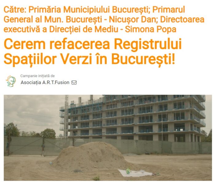 Sursă foto: Facebook/Mai Mult Verde