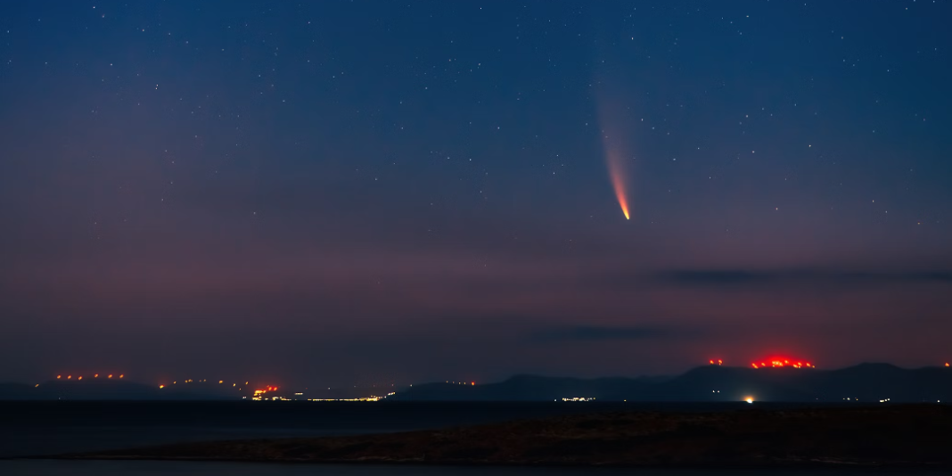 cometa c/2023 a3 vizibilă ziua