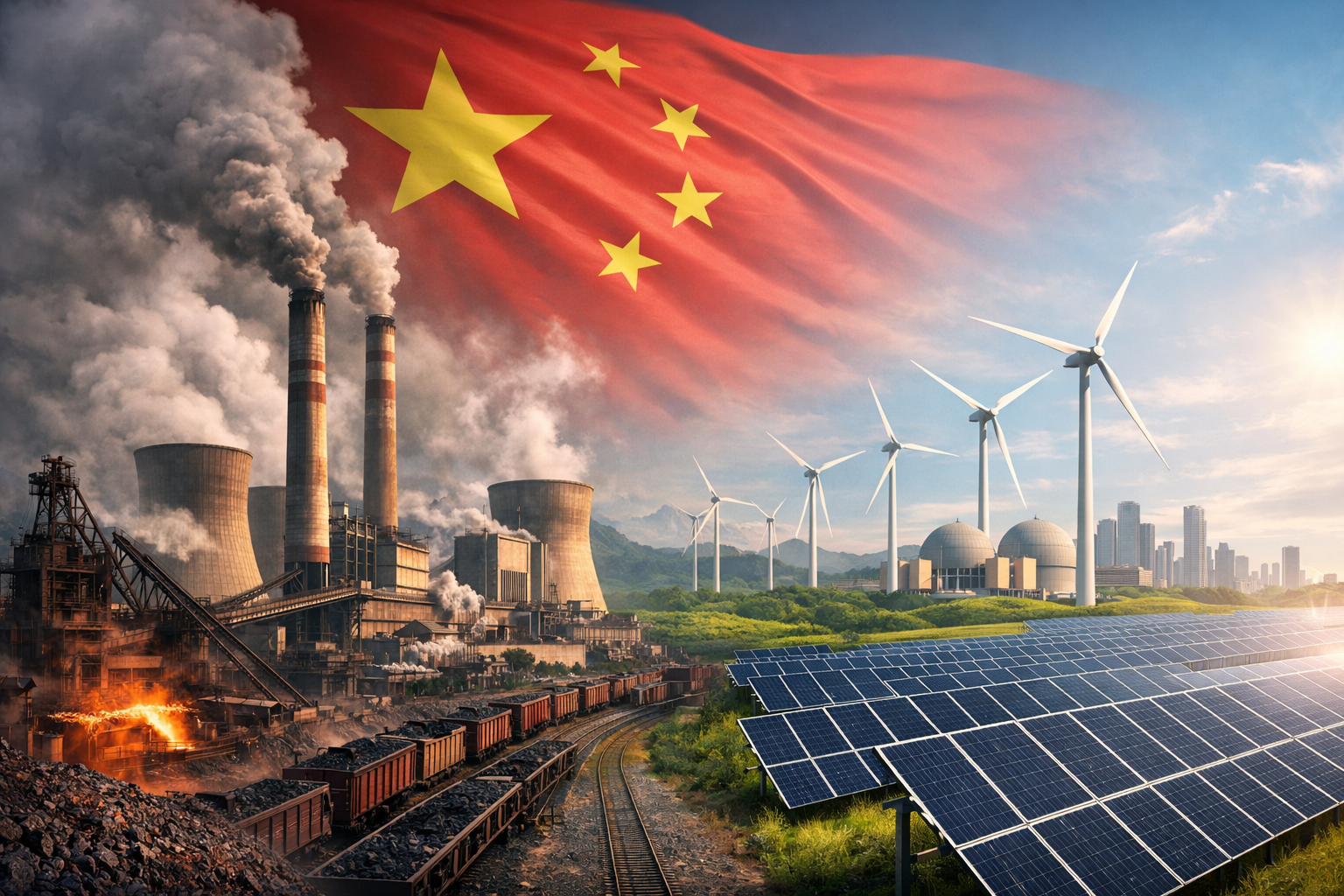 China își stabilizează emisiile de CO₂. Energia curată începe să schimbe balanța energetică