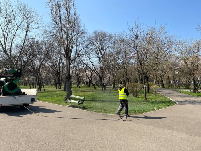 CMEIB continuă combaterea căpușelor în parcurile din București