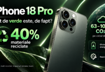 iPhone 18 Pro, cât de verde este? 40% materiale reciclate, dar până la 109 kg CO2e