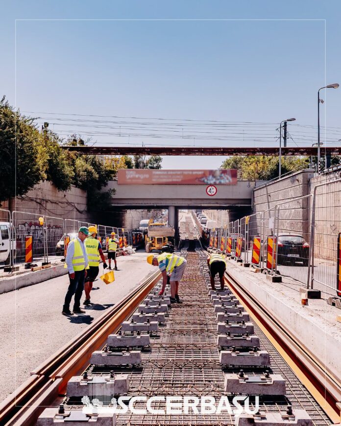 Modernizare linie de tramvai Podul Constanta Sectorul 1 - Foto Constructii Erbasu